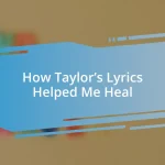 How Taylor’s Lyrics Helped Me Heal